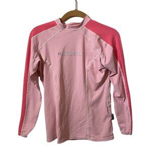 NRS Women's Small Hydroskin UV Protection Long Sleeve Rash Guard Shirt Pink